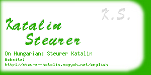 katalin steurer business card